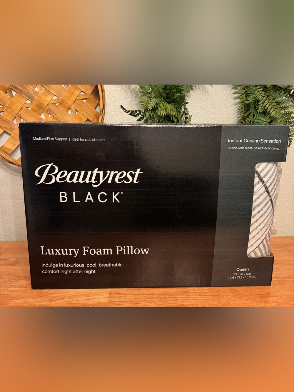 Beautyrest Black Luxury Foam Pillow Queen Cooling Memory Foam
